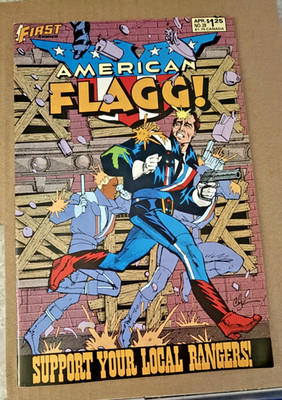 AMERICAN FLAGG=FIRST PUBLISHING=No. 28, APRIL 1986=THE FIRE THIS TIME