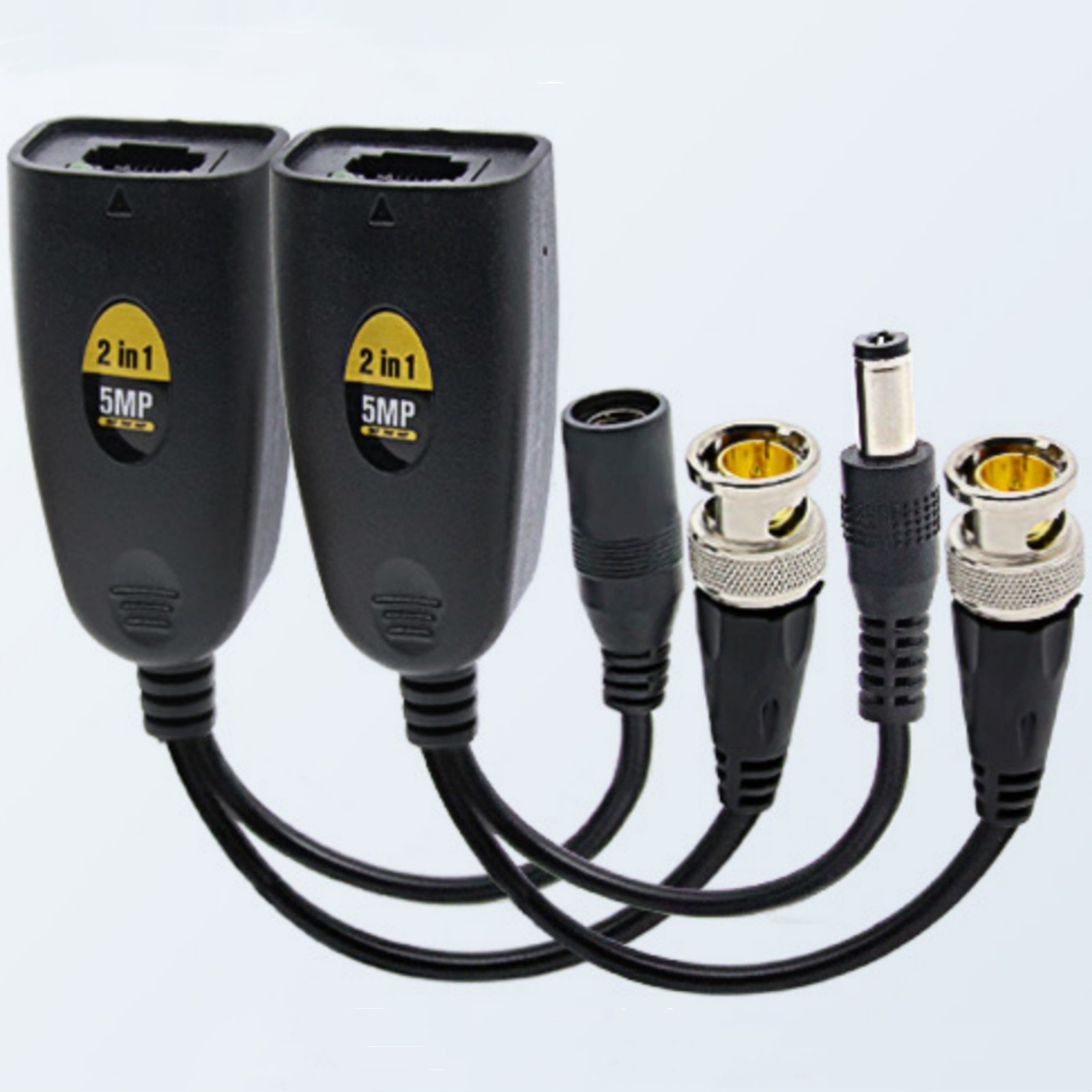 For Surveillance BNC To POE Adapter Balun Connector Twisted Pair Transmitter