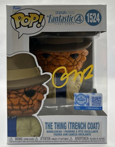 EBON MOSS BACHRACH (MARVEL FANTASTIC FOUR) SIGNED THE THING FUNKO - BECKETT COA