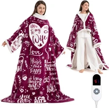 Wearable Heated Blanket for Women, Unique Christmas Birthday Gift for Wife