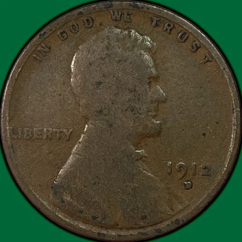 1912-D Lincoln Wheat Cent Good G Coin #37468