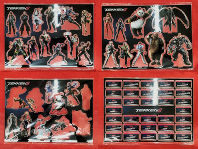 Bandai Namco Asobi Store Tekken 8 Acrylic Stand Character High Model 32 set