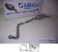 Imasaf Auspuff Mitteltopf für Citroen/Toyota/Peugeot C1/108/Aygo 1.2