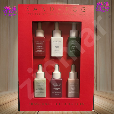 New Sand + Fog Fragrance Diffuser Oils Gift Set 6pcx0.33oz Holiday Variety Scent