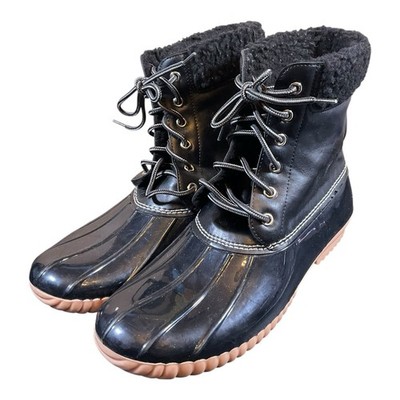 Twisted Slip In And Step Out Waterproof Boots Womens Size 11 Rain & Snow Goth