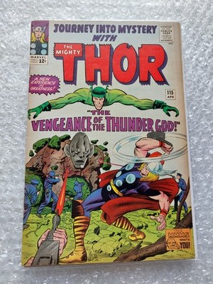 Journey Into Mystery (1965) #115 Origin Loki 2nd Absorbing Man Lee Kirby Marvel