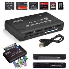 Memory Card Reader All in One 1 USB Adapter SD SDHC Mini Micro M2 MMC XD CF MS