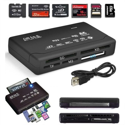 Speicherkartenleser All in One 1 USB Adapter SD SDHC Mini Micro M2 MMC XD CF MS