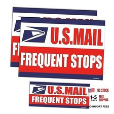 Mail Delivery Driver Car Magnet Set of 3