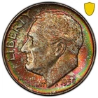 1958 D Toned Roosevelt Dime PCGS MS 67 FB See Video Toning Silver Coin 10C