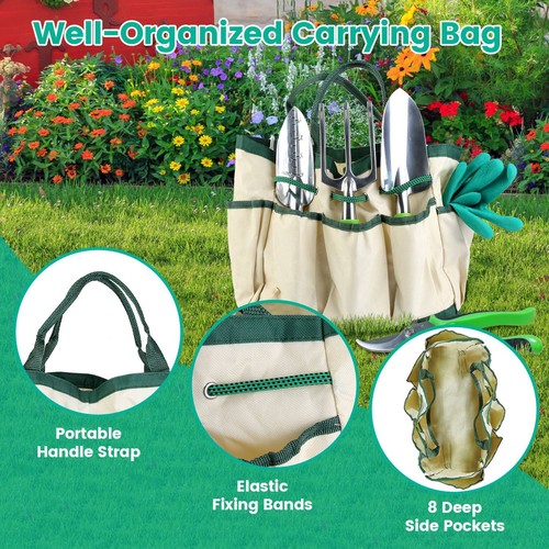 Garden Tool Kit 11 Piece Gardening Tools Set Hand Tool Set Trowels Fork ...