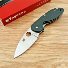 Spyderco Efficient Linerlock Folding Knife 3" 8Cr13MoV Steel Blade G10 Handle