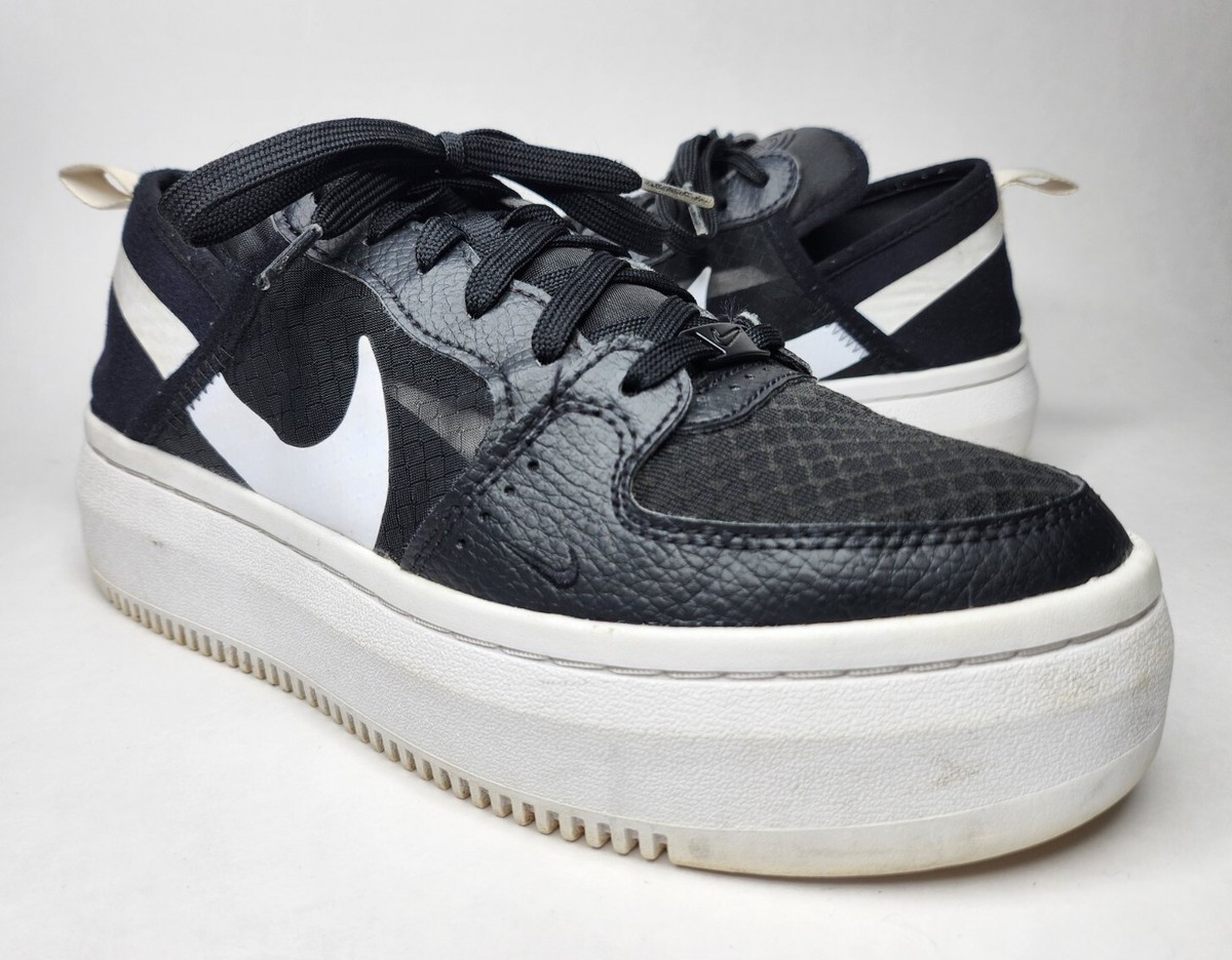 Nike Court Vision Alta TXT Womens CW6536-001 Black White Casual