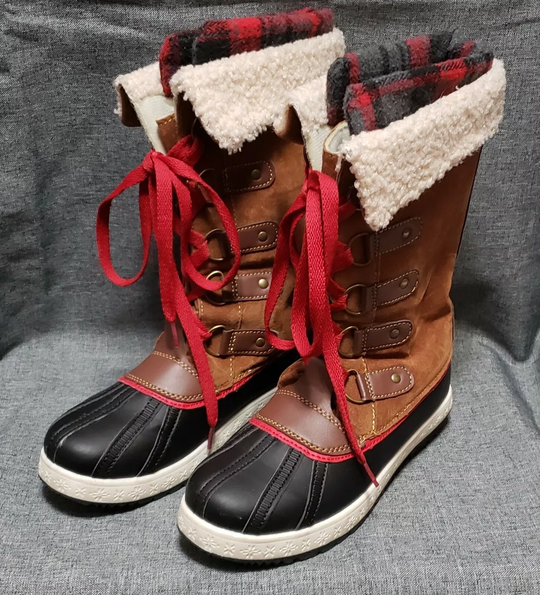Justfab top snow boots