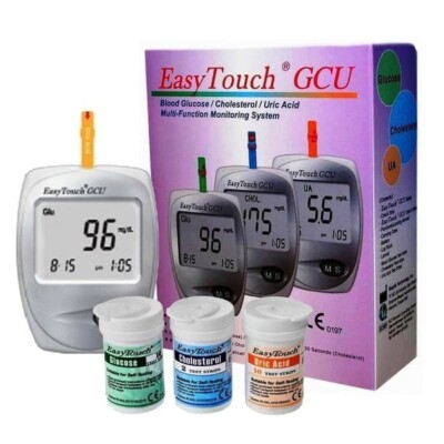 Easy Touch GCU 3in1 Blood Sugar Glucose Cholesterol Uric Acid Test Tool