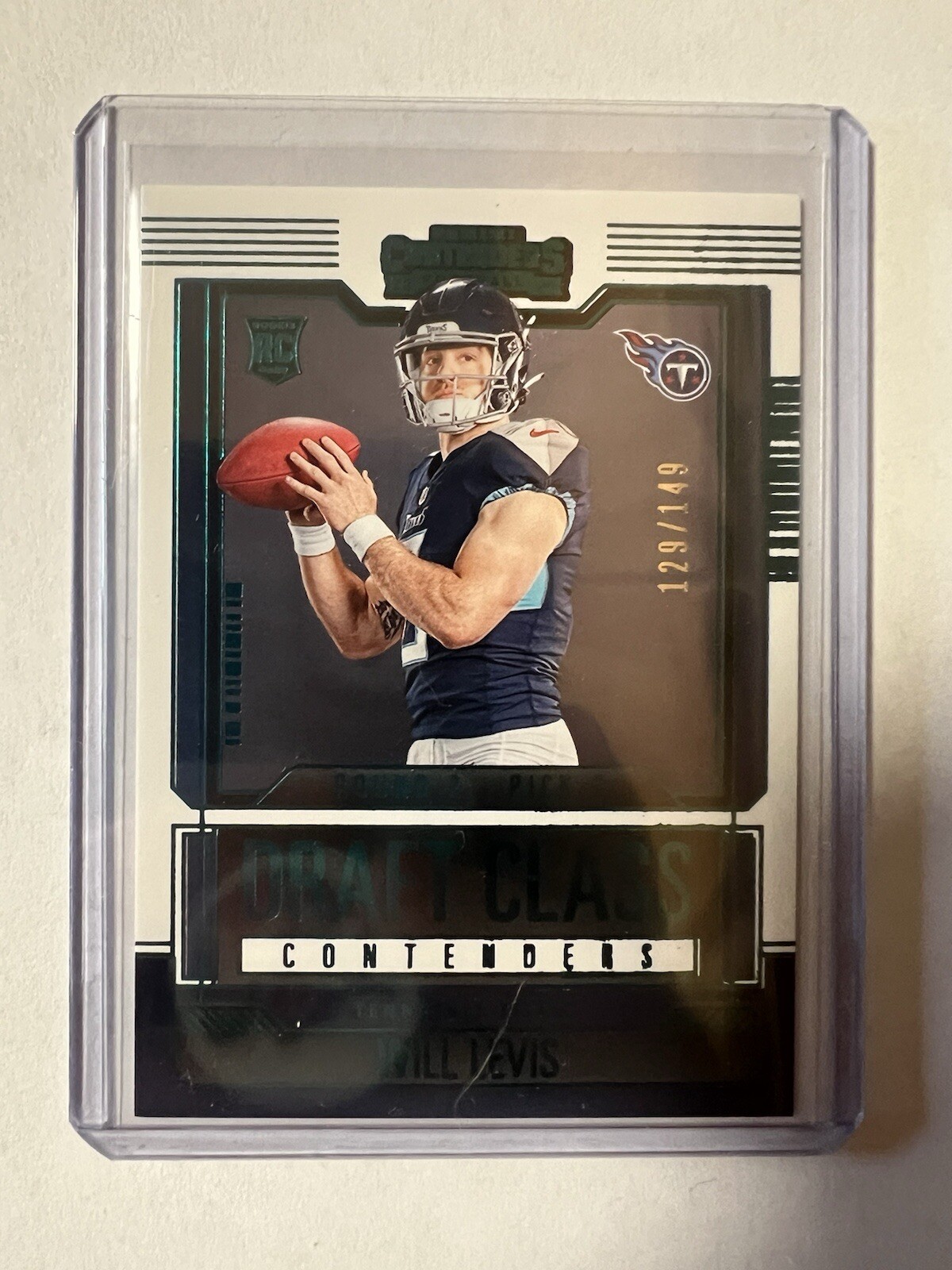 💥TENNESSEE TITANS 2023 Draft Class Contenders TEAL RC Will Levis 129/149💥