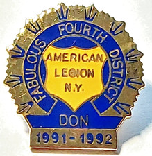 American Legion New York "FABULOUS FOURTH DISTRICT" DON 1991-1992 Lapel Pin
