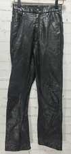 Vintage Wilsons Maxima 100 Suede Leather Pants Women's Size 8 Black 8314, c12