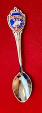 Vintage Enamel Las Vegas Cowboy Collectible Spoon Made in USA EUC
