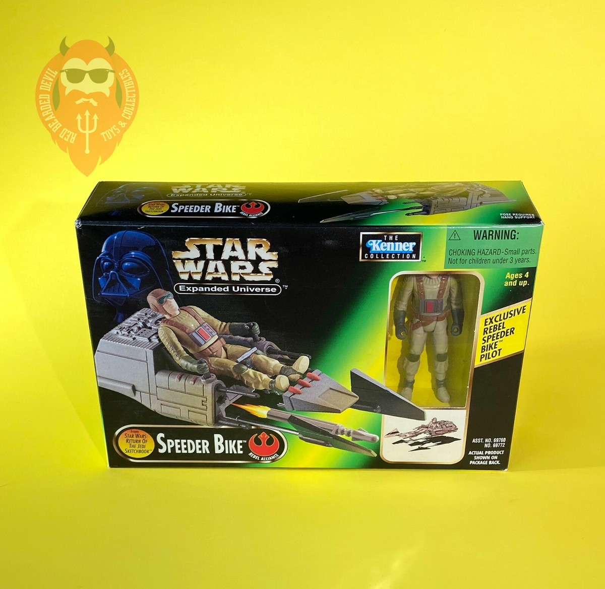 LOOK ** Star Wars Expanded Universe Speeder Bike w/Exclusive Rebel