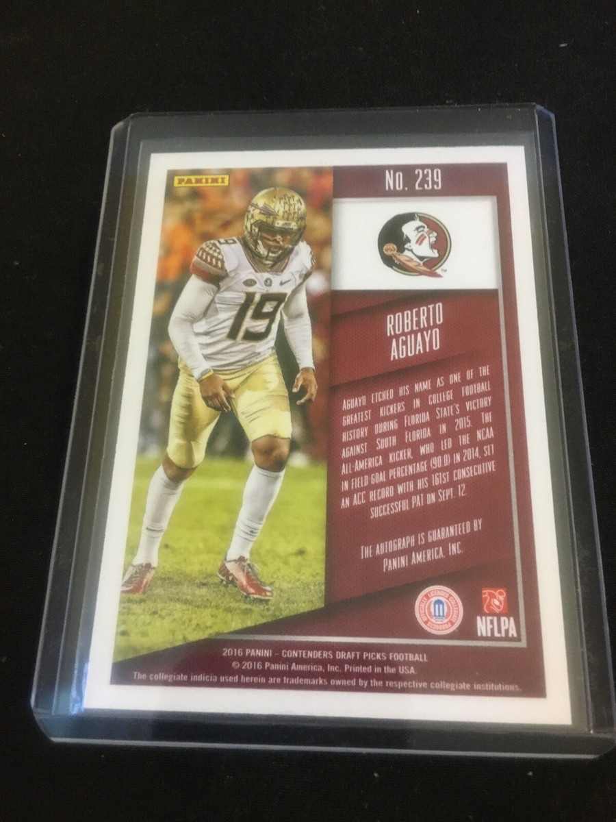 2016 Panini Contenders Draft Picks Roberto Aguayo College Ticket