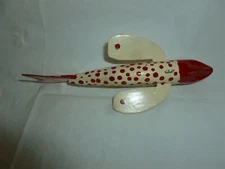 Vintage 5 Inch Wood Unsigned Angel Winged Ice Spearing Decoy  Lot J-262