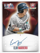 2014 USA Baseball 18U National Team Signatures #EM Elih Marrero Auto 169/499