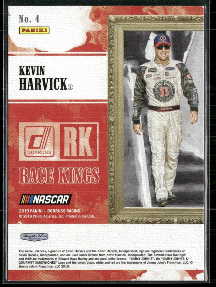 Kevin Harvick Signed 2019 Donruss Race Kings IP Auto #4 - Image 2 of 2