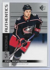EMIL BEMSTROM 2019-20 UD SP/ROOKIE AUT. SILVER SSP INSERT RC/#1067/1199/SWEDEN