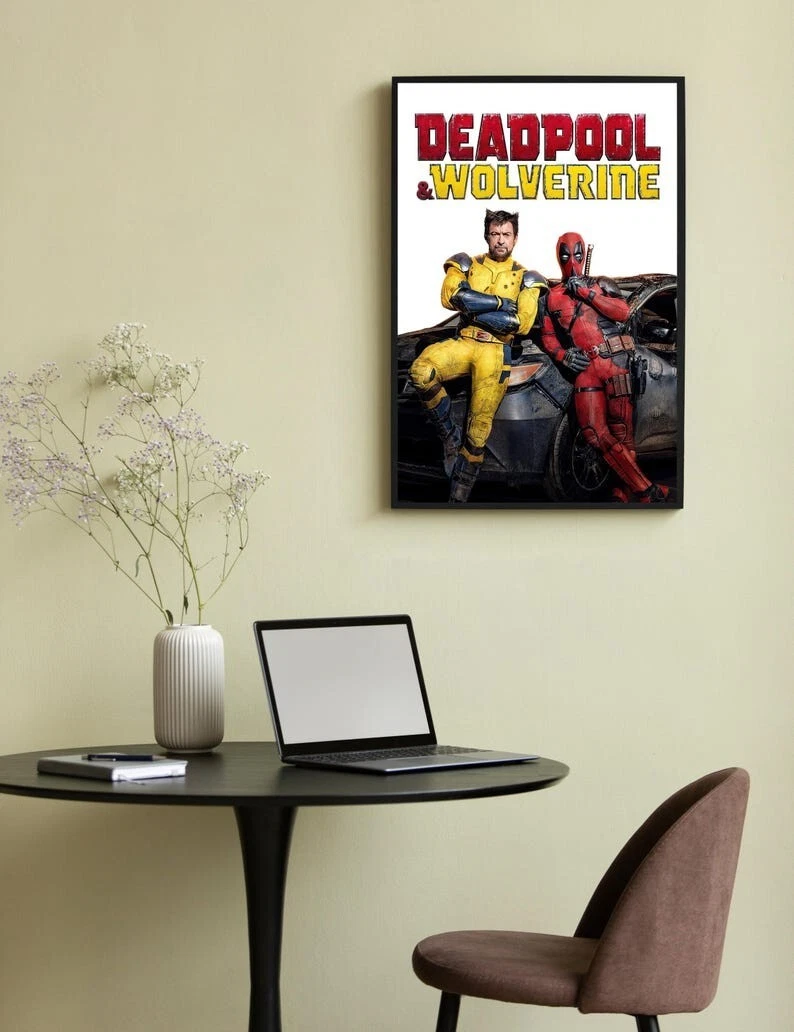 Deadpool & Wolverine Movie Poster, Gift For Mother's Day, Father's Day