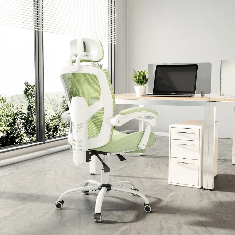 Ergonomic Office Chair with Lumbar Support - Swivel Rolling Computer Desk Chair-image