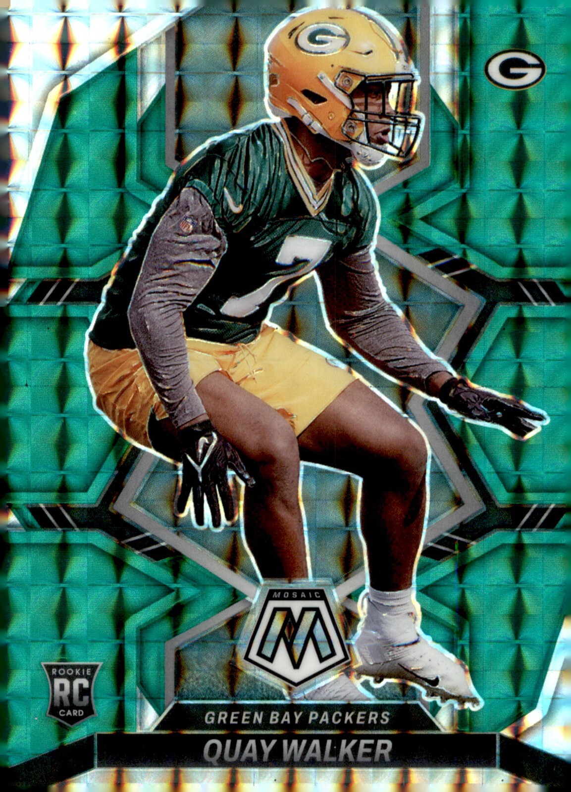 2022 Panini Mosaic Green - Rookies #372 Quay Walker (RC)
