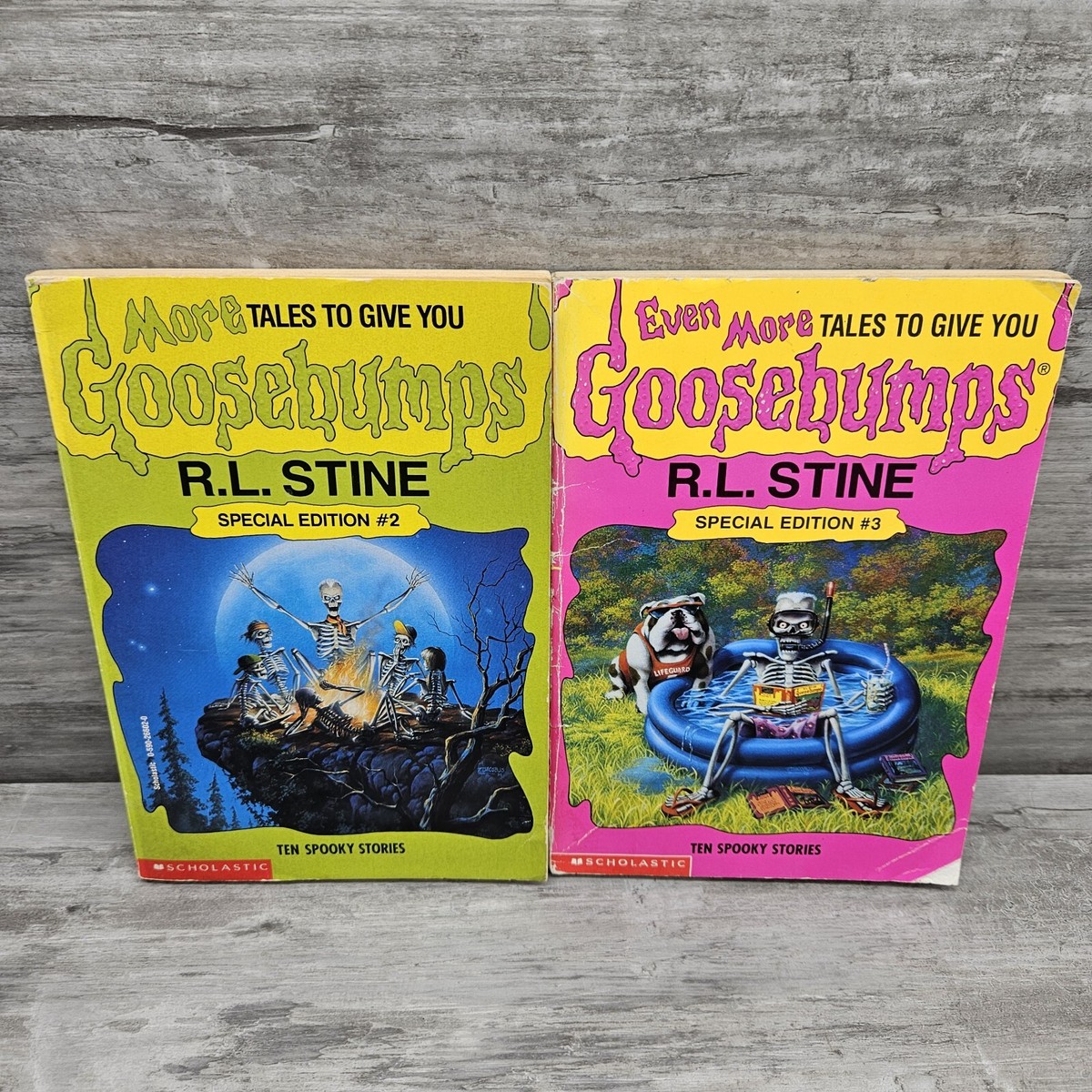 RL Stine More Tales & Even More Tales to Give You Goosebumps