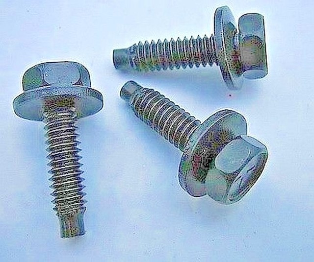 CHRYSLER 1/4"20 X 1" Hex Head SEM Dog Point Body Bolts Loose Washers
