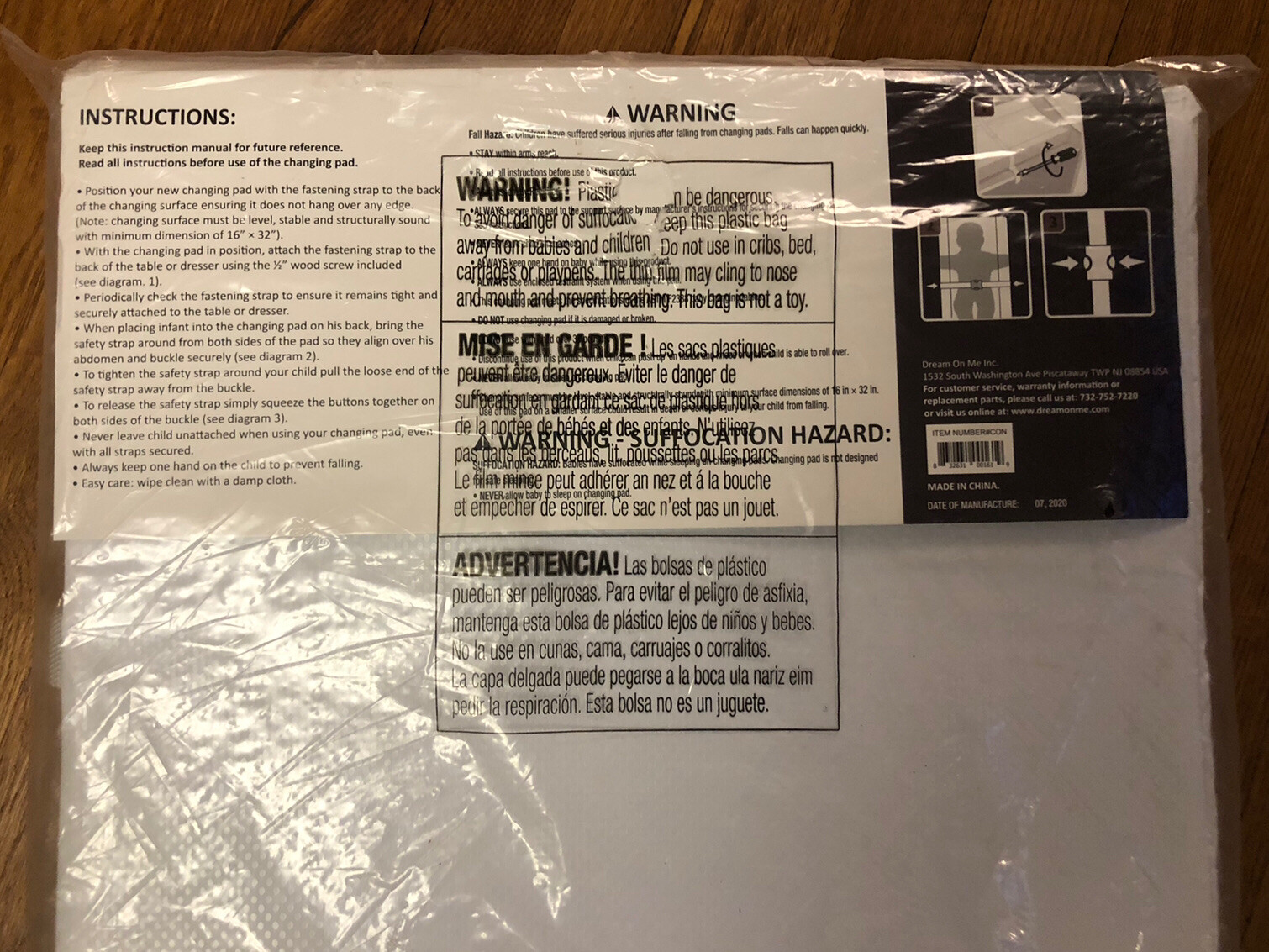 dream on me contour changing pad