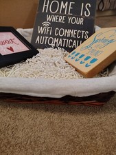 3 Small Wooden phrase signs, spring has sprung, you're heart