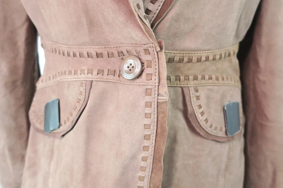 Columbia RYDR Suede Leather Blazer Jacket NWT XL Brown One Button Lined Western - Image 3 of 4