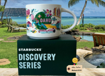  NEW - 2025 Starbucks HAWAII Discovery Series : OAHU 14oz MUG NEW IN BOX