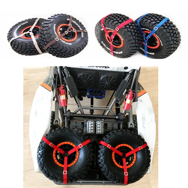 3 Way Spare Tires Down Strap For 1/5 1/10 RC Short Truck Rock Crawler UND - Image 2 of 4
