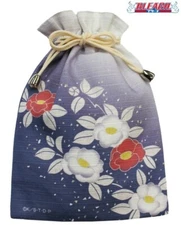 Maisendo BLEACH Drawstring Bag Pouch 6th Division Japanese Camelia Tsubaki NEW