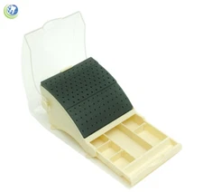 Dental Bur Block Holder Station with Pull out Drawer - Holds 142 Burs RA FG