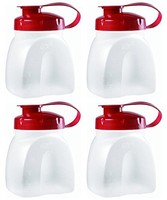 Rubbermaid Mixermate Servin' Saver 1 Pint Bottles, Pack Of 4 Bottles, New, Free Rubbermaid Mixermate Servin' Saver 1 Pint Bottles, Pack Of 4 Bottles, New, Free