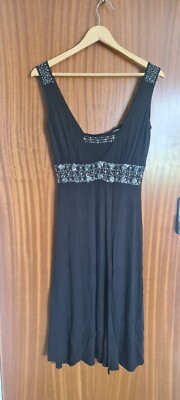 Black John Rocha Cocktail Dress Size 8 Evening Wear Party Cruise