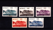 Stamps Monaco 1939 5xvals MUH original gum 8th Int Uni Games