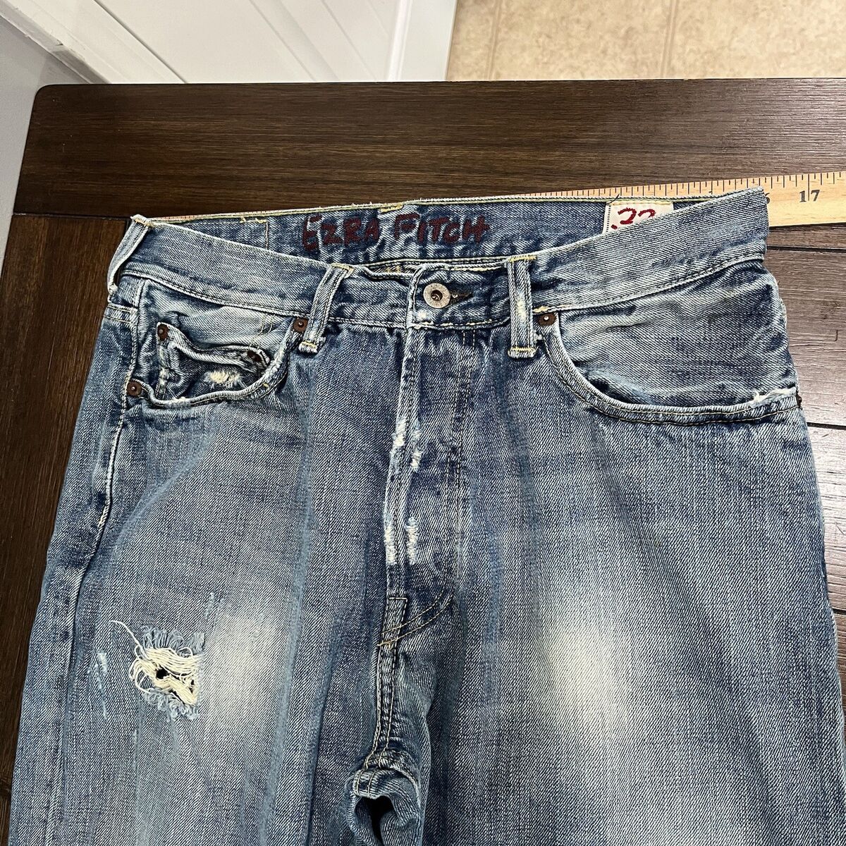 Vintage Ezra Fitch Jeans Mens 32x29 Blue Bootcut Denim Vintage Ezra Fitch Jeans Mens 32x29 Blue Bootcut Denim
