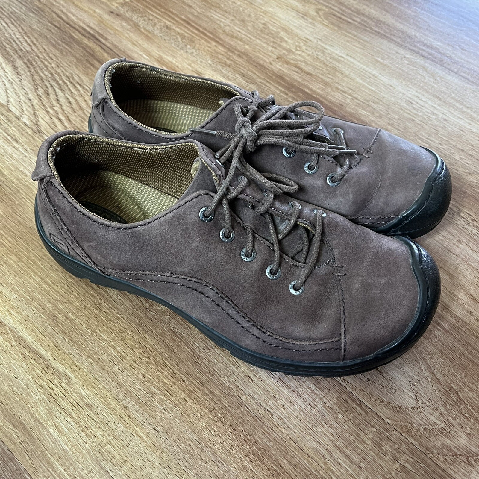 Scarpe Keen Sterling City marroni comode slip on stringate da donna taglia 7