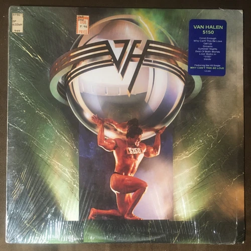 VAN HALEN 5150 - 1986 First Press Warner Bros. LP -BEAUTIFUL EX IN SHRINK w HYPE