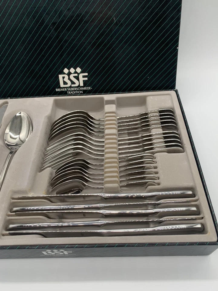 BSF Menü- Speisebesteck 24 Teile 18/8 Edelstahl 6 Personen Allegro Spatenform - Bild 3 von 4