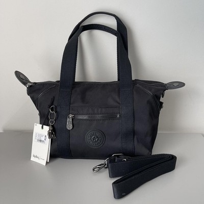 Kipling Rich Black Art Satchel Mini Crossbody NWT
