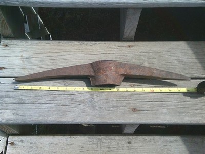 Vtg Prospector Gold Mining Pick Axe Coal Miner Spike Railroad Rock Hammer Tool